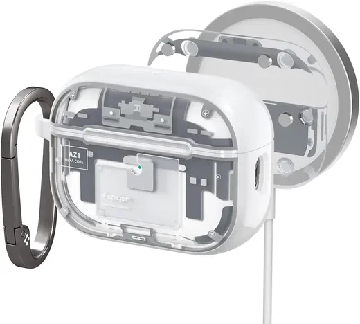 Spigen Ultra Hybrid MagFit AirPods Pro 1/2 Hoesje Zero One Wit afbeelding 1