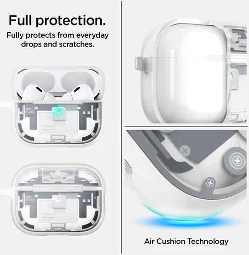 Spigen Ultra Hybrid MagFit AirPods Pro 1/2 Hoesje Zero One Wit afbeelding 4
