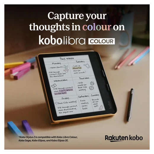 Kobo Stylus 2 Stylus Pen Geschikt voor Kobo E-Readers met USB-C poort Zwart afbeelding 6
