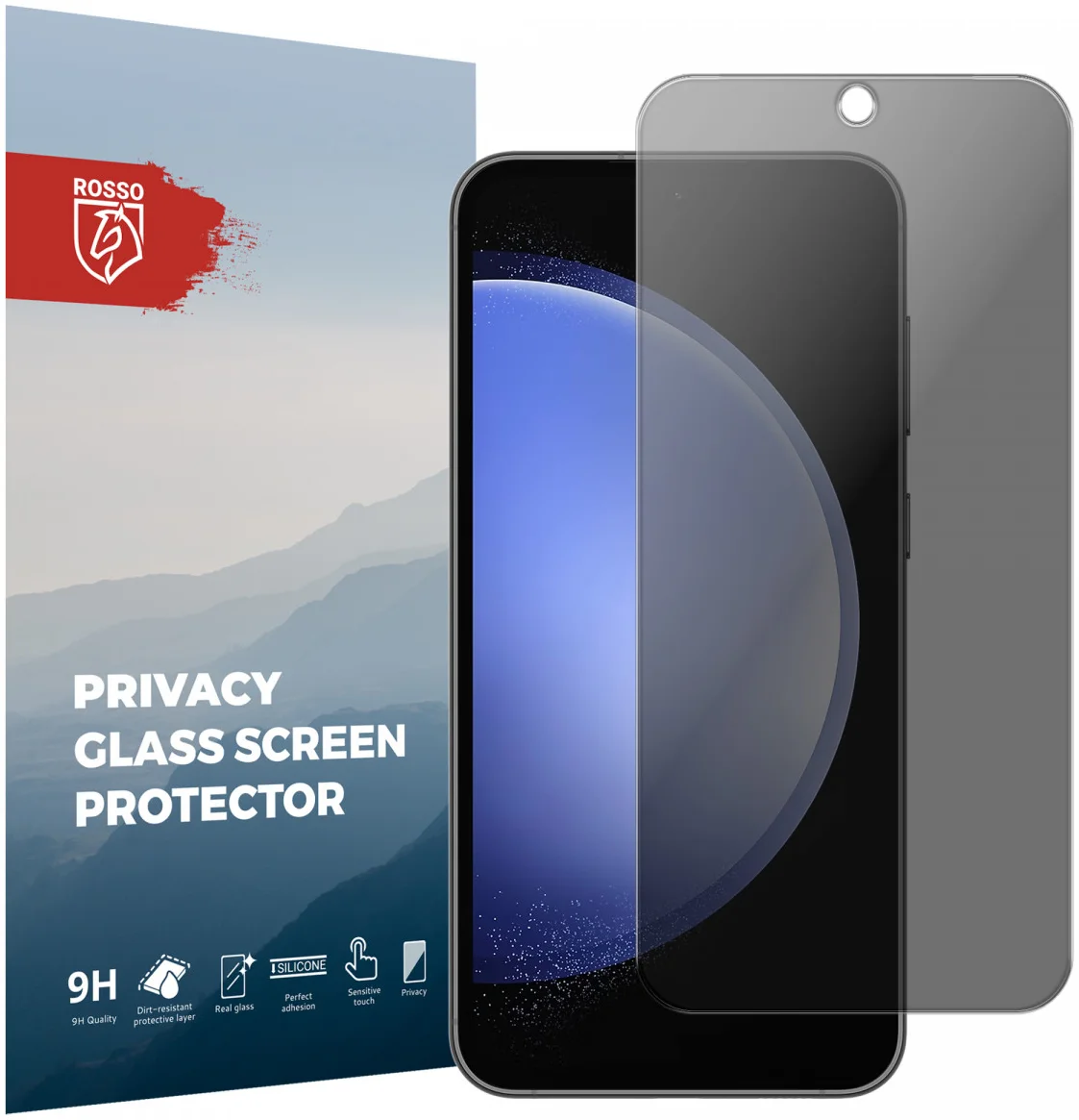 Rosso Samsung Galaxy S23 FE 9H Tempered Glass Screen Protector Privacy afbeelding 1