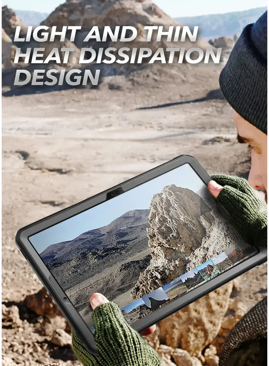 SUPCASE UB Pro Samsung Galaxy Tab S9 FE Plus Hoes Full Protect Zwart afbeelding 7