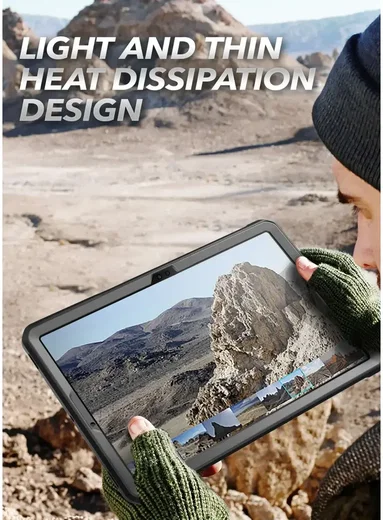 SUPCASE UB Pro Samsung Galaxy Tab S9 FE Plus Hoes Full Protect Zwart afbeelding 7