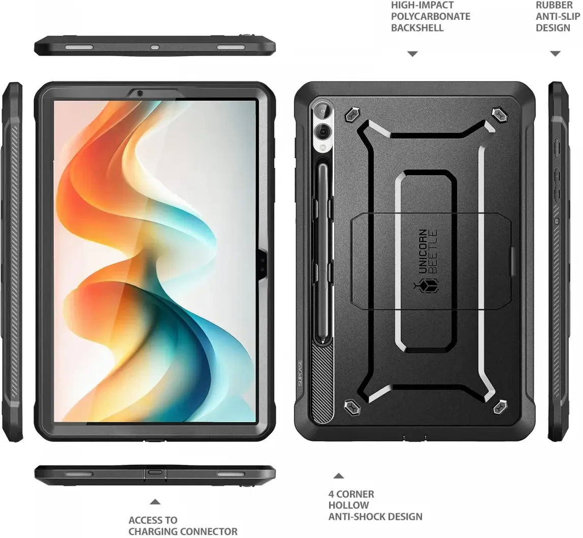 SUPCASE UB Pro Samsung Galaxy Tab S9 FE Plus Hoes Full Protect Zwart afbeelding 8