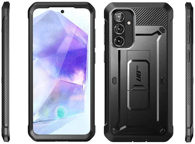 SUPCASE UB Pro Samsung Galaxy A55 Hoesje Full Protect Kickstand Zwart afbeelding 11