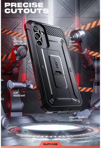 SUPCASE UB Pro Samsung Galaxy A55 Hoesje Full Protect Kickstand Zwart afbeelding 7