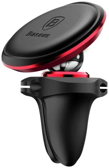 Baseus Magnetische Ventilatierooster Auto Telefoon Houder Rood afbeelding 1
