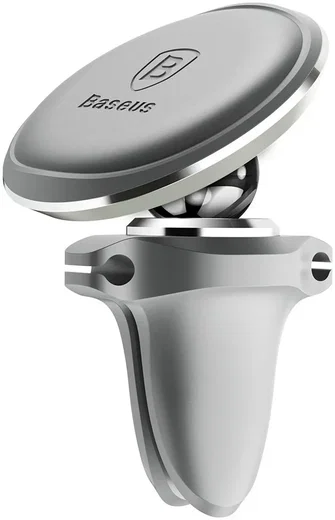 Baseus Magnetische Ventilatierooster Auto Telefoon Houder Zilver afbeelding 1