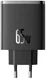 Baseus Cube Pro Trio Power Adapter 2x USB-C / USB-A 65W Zwart afbeelding 2