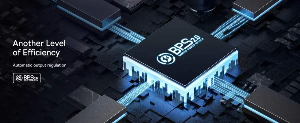 Baseus Cube Pro Trio Power Adapter 2x USB-C / USB-A 65W Wit afbeelding 10