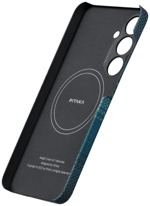 PITAKA MagEZ 4 Samsung Galaxy S24 Plus Hoesje 600D Dun MagSafe Blauw afbeelding 5