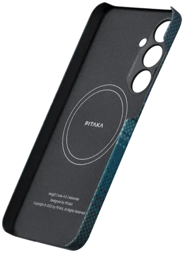 PITAKA MagEZ 4 Samsung Galaxy S24 Plus Hoesje 600D Dun MagSafe Blauw afbeelding 5