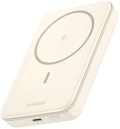 UGREEN Draadloze Magnetische Powerbank Mini 10000mAh MagSafe 20W Beige afbeelding 1