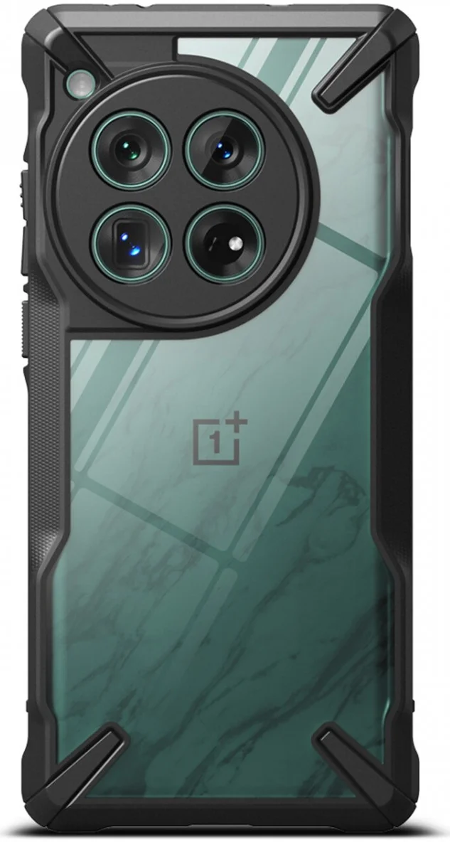 Ringke Fusion X OnePlus 12 Hoesje Back Cover Transparant Zwart afbeelding 12