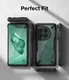 Ringke Fusion X OnePlus 12 Hoesje Back Cover Transparant Zwart afbeelding 9