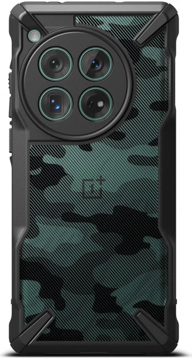 Ringke Fusion X OnePlus 12 Hoesje Back Cover Camo Zwart afbeelding 12