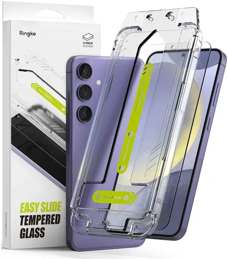 Ringke Easy Slide Samsung Galaxy S24 Screen Protector met Jig 2-Pack afbeelding 1