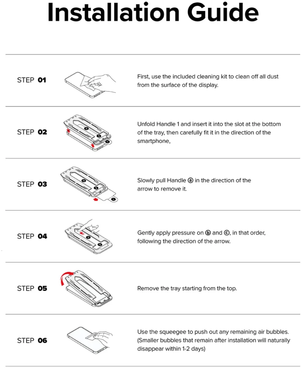 Ringke Easy Slide Samsung Galaxy S24 Screen Protector met Jig 2-Pack afbeelding 14