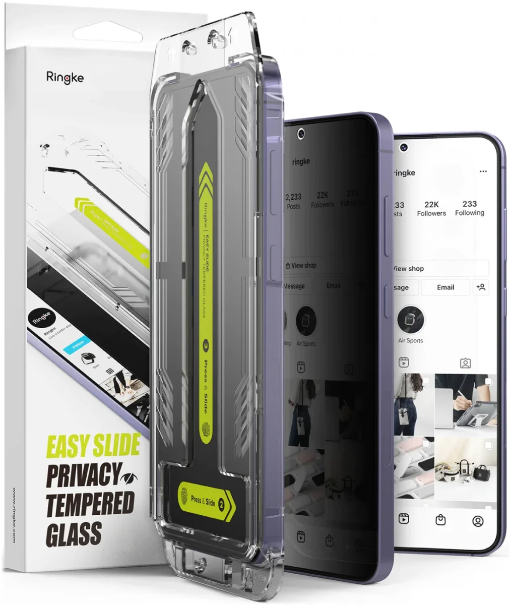 Ringke Easy Slide Privacy Samsung S24 Screen Protector met Jig 2-Pack afbeelding 1
