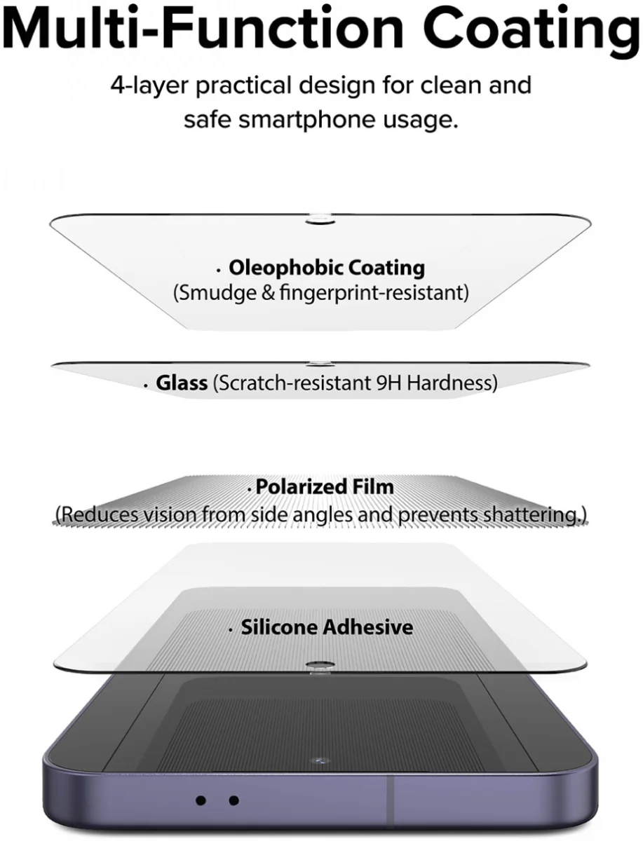 Ringke Easy Slide Privacy Samsung S24 Screen Protector met Jig 2-Pack afbeelding 13