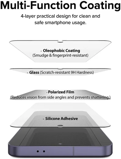 Ringke Easy Slide Privacy Samsung S24 Screen Protector met Jig 2-Pack afbeelding 13