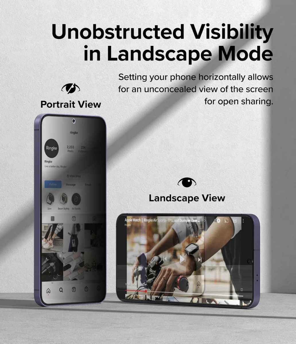 Ringke Easy Slide Privacy Samsung S24 Screen Protector met Jig 2-Pack afbeelding 6