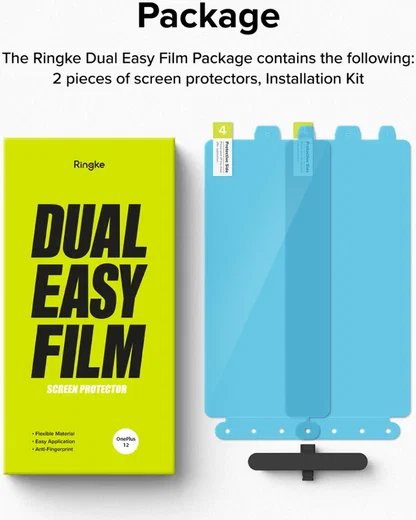 Ringke Dual Easy Film OnePlus 12 Screen Protector met Jig 2-Pack afbeelding 14