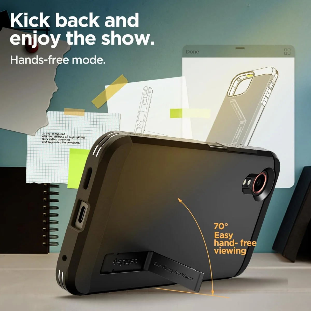 Spigen Tough Armor Samsung Galaxy Xcover 7 Hoesje Back Cover Zwart afbeelding 3