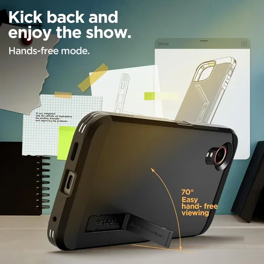 Spigen Tough Armor Samsung Galaxy Xcover 7 Hoesje Back Cover Zwart afbeelding 3
