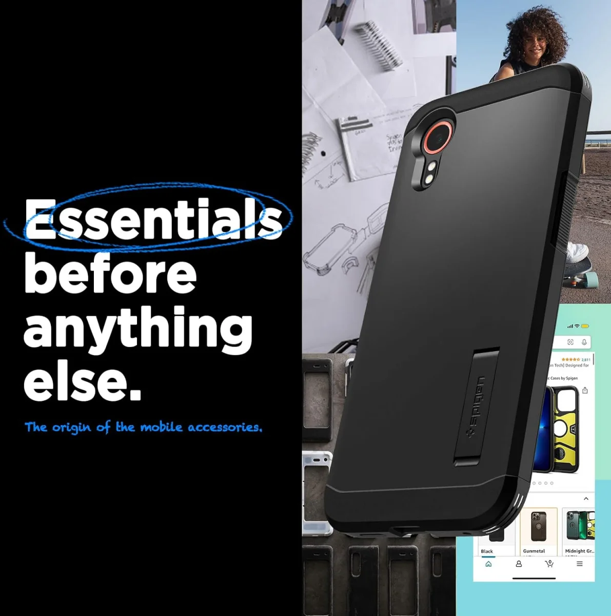 Spigen Tough Armor Samsung Galaxy Xcover 7 Hoesje Back Cover Zwart afbeelding 7
