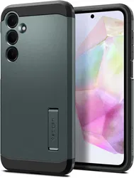 Spigen Tough Armor Samsung Galaxy A35 Hoesje Back Cover Groen afbeelding