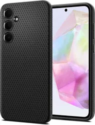 Spigen Liquid Air Samsung Galaxy A35 Hoesje Back Cover Matte Zwart afbeelding