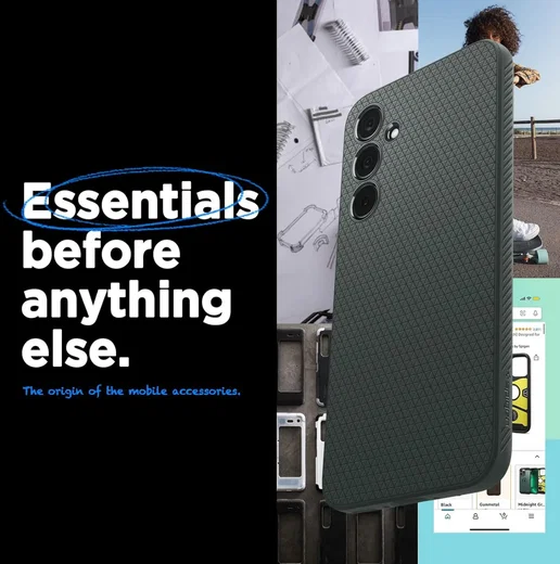 Spigen Liquid Air Samsung Galaxy A35 Hoesje Back Cover Groen afbeelding 2