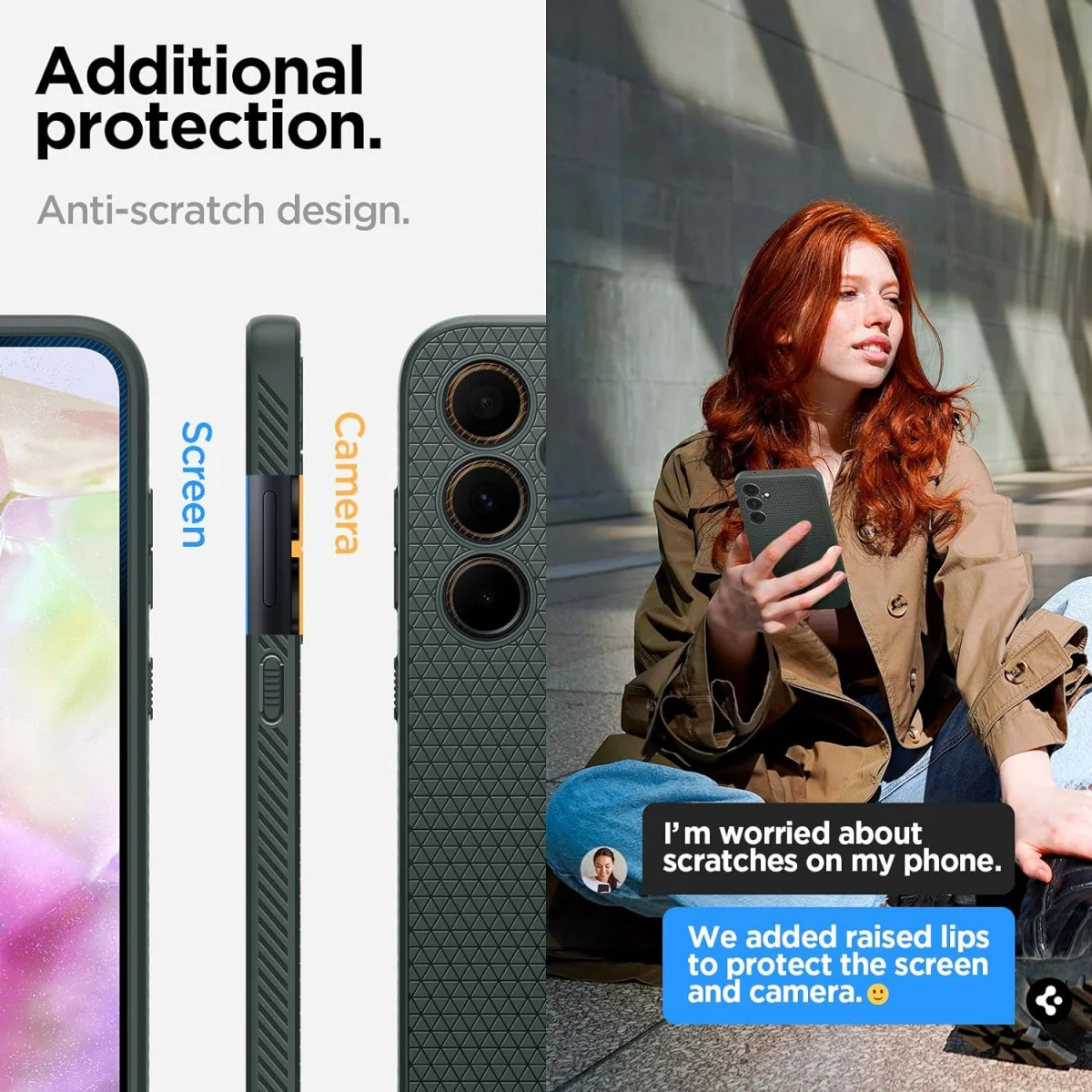 Spigen Liquid Air Samsung Galaxy A35 Hoesje Back Cover Groen afbeelding 7