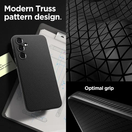 Spigen Liquid Air Samsung Galaxy A55 Hoesje Back Cover Matte Zwart afbeelding 5