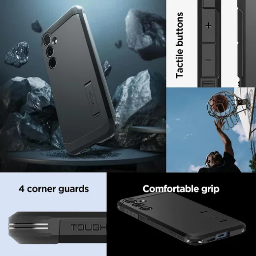 Spigen Tough Armor Samsung Galaxy A55 Hoesje Back Cover Zwart afbeelding 7