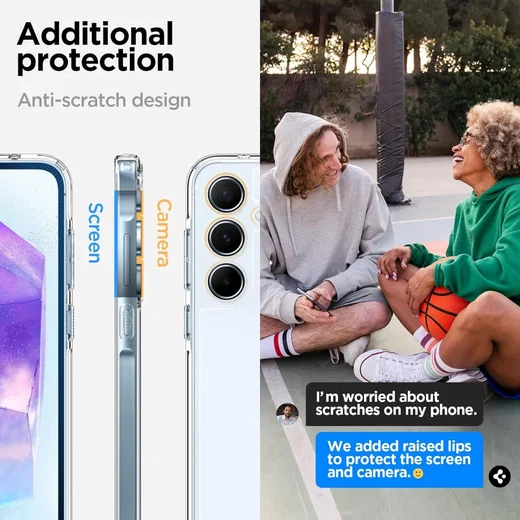 Spigen Ultra Hybrid Samsung Galaxy A55 Hoesje Back Cover Transparant afbeelding 4