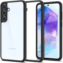 Spigen Ultra Hybrid Samsung Galaxy A55 Hoesje Back Cover Matte Zwart afbeelding