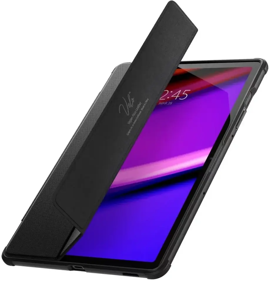 Spigen Rugged Armor Samsung Tab S10 Lite / S10 FE / S9 (FE) Hoes Book Case Zwart afbeelding 12