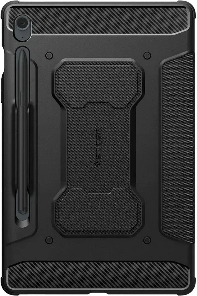 Spigen Rugged Armor Samsung Tab S10 Lite / S10 FE / S9 (FE) Hoes Book Case Zwart afbeelding 9
