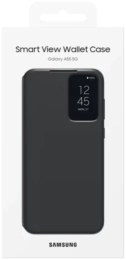Origineel Samsung Galaxy A55 Hoesje Smart View Wallet Case Zwart afbeelding 10