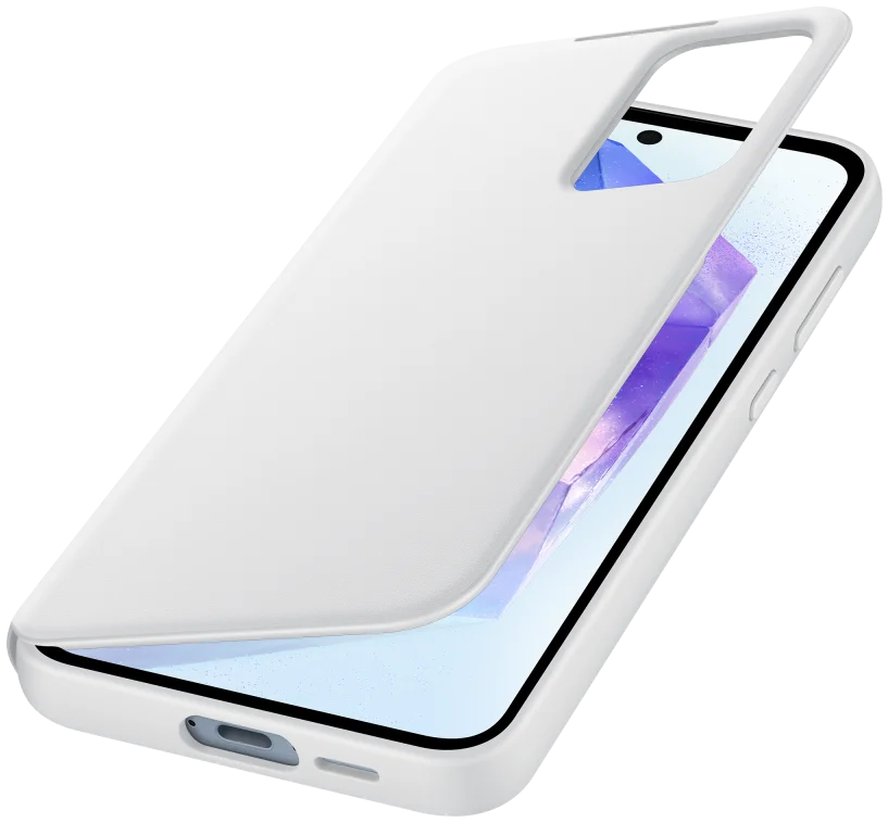 Origineel Samsung Galaxy A55 Hoesje Smart View Wallet Case Wit afbeelding 1