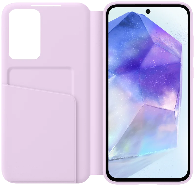 Origineel Samsung Galaxy A55 Hoesje Smart View Wallet Case Roze afbeelding 2