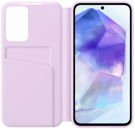 Origineel Samsung Galaxy A55 Hoesje Smart View Wallet Case Roze afbeelding 2