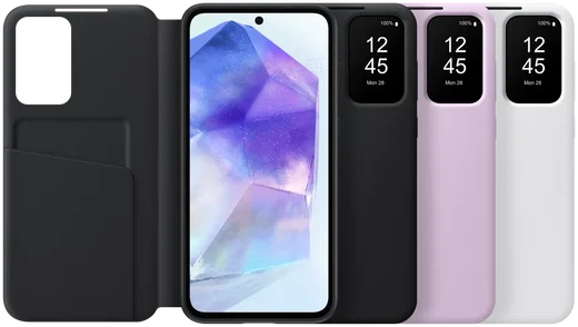 Origineel Samsung Galaxy A55 Hoesje Smart View Wallet Case Roze afbeelding 9