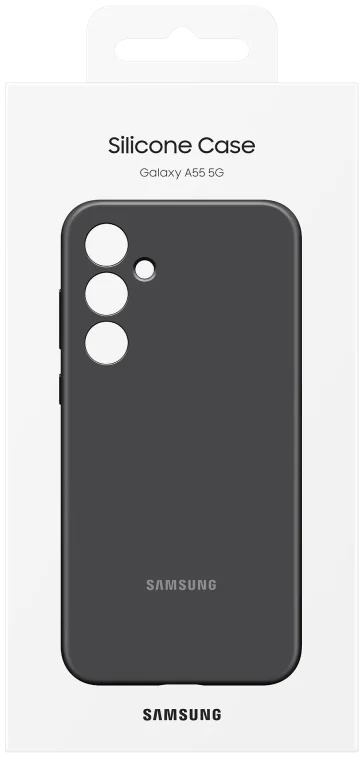 Origineel Samsung Galaxy A55 Hoesje Silicone Case Back Cover Zwart afbeelding 7
