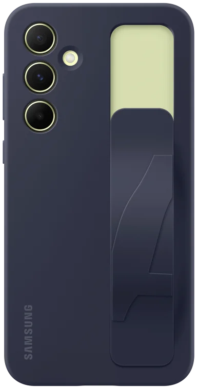 Origineel Samsung Galaxy A55 Hoesje Standing Grip Case Blauw / Zwart afbeelding 1