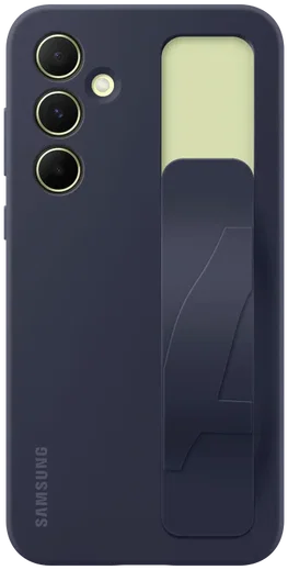 Origineel Samsung Galaxy A55 Hoesje Standing Grip Case Blauw / Zwart afbeelding 1
