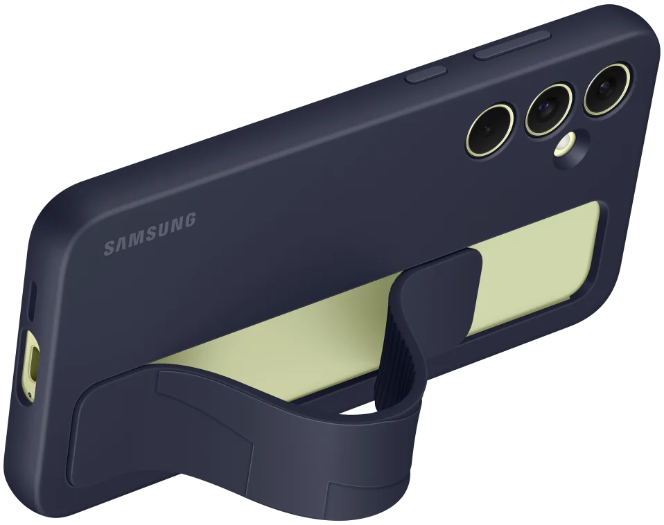 Origineel Samsung Galaxy A55 Hoesje Standing Grip Case Blauw / Zwart afbeelding 2