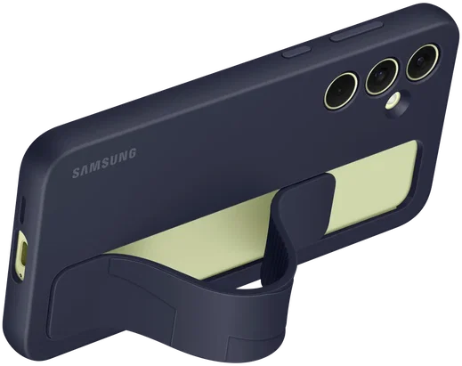 Origineel Samsung Galaxy A55 Hoesje Standing Grip Case Blauw / Zwart afbeelding 2