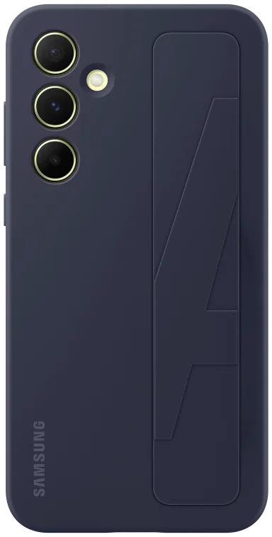 Origineel Samsung Galaxy A55 Hoesje Standing Grip Case Blauw / Zwart afbeelding 3